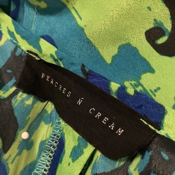 PEACHES N CREAM. Size Small. Button Back 3/4 Sleeve Lightweight Top. B48 - Picture 7 of 7